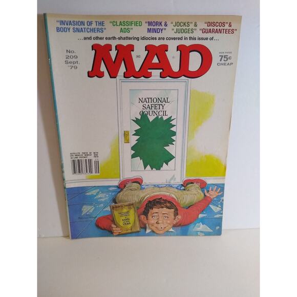 MAD Magazine #209 Comic Sept. 1979 Mork & Mindy Invasion Of The Body Snatchers - Picture 1 of 5